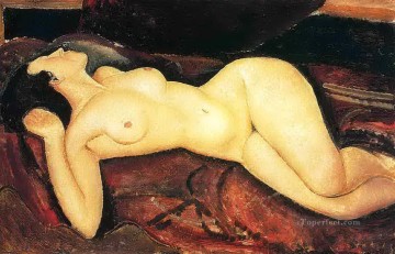 Amedeo Modigliani Painting - Desnudo yacente 1917 Amedeo Modigliani